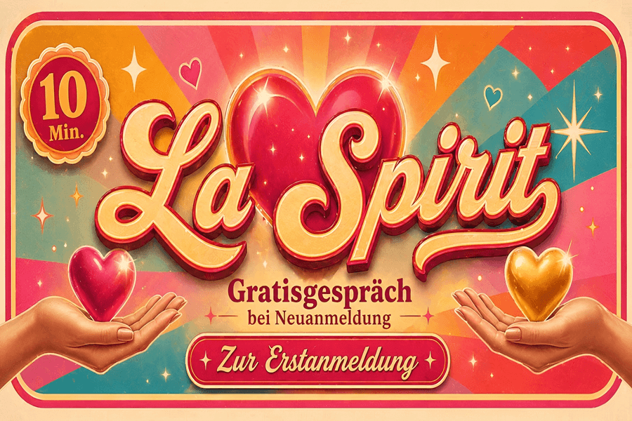 Anmelden und Gratisgespräch nutzen: Spirituelle Beratung von La Spirit